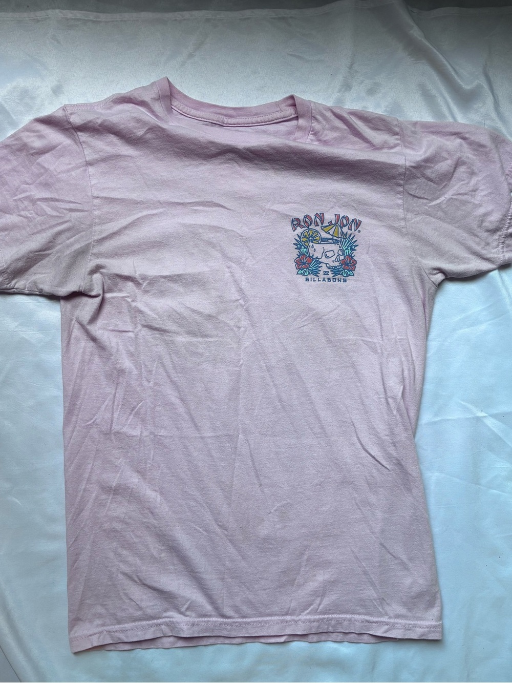 Billabong Light Pink Ron Jon Surf Graphic Tee